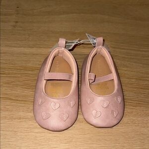 Girls Pink Heart Ballet Flats - Kids Shoes